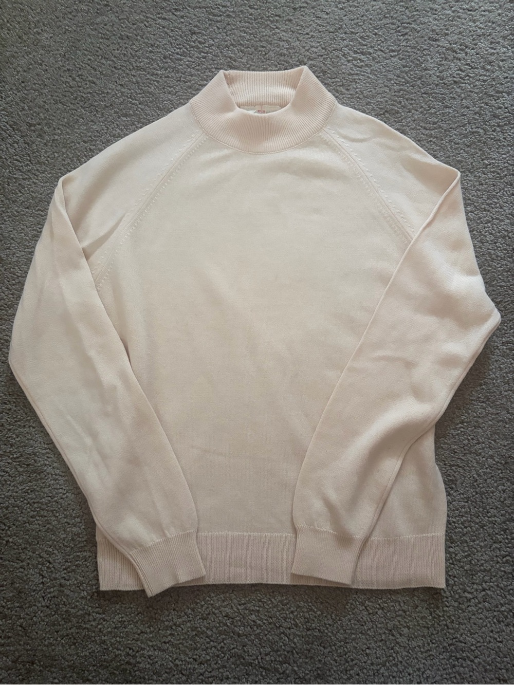 Soft Cream Turtleneck Sweater - Classic Knit Cowl